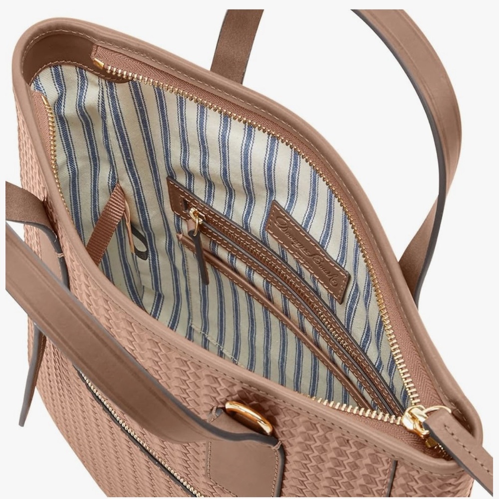 NWT DOONEY & BOURKE HANDLE TOTE PUTTY CROSSBODY HANDBAG - Picture 5 of 16